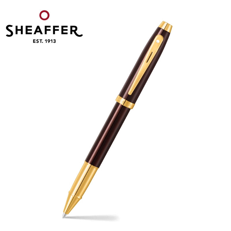 免費客製化刻字【Sheaffer】100亮棕金鋼珠筆 SFE1937051✿50B003